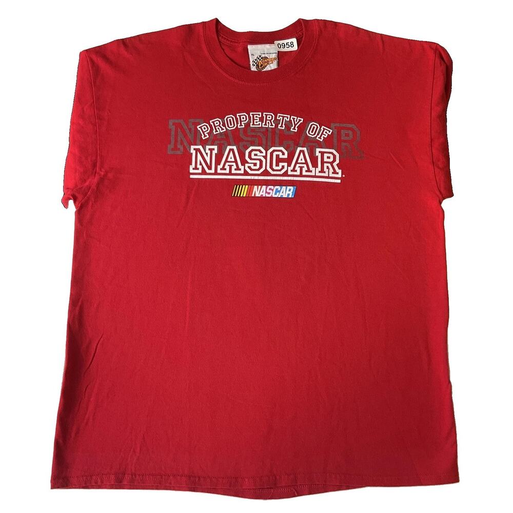 Winner's Circle Men Shirt XL Red NASCAR Logo Short Sleeve